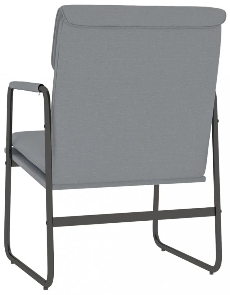 világosszürke szövet pihenőszék 55 x 64 x 80 cm