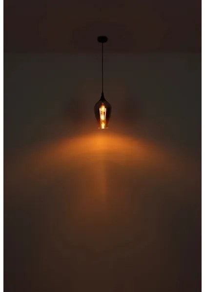 Globo 15552H3 - Csillár zsinóron LAVUS 1xE27/60W/230V átm. 18 cm fekete