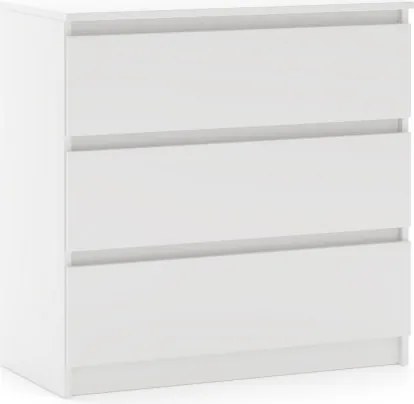 SIMPLE komód 80 cm 3 fiók fehér