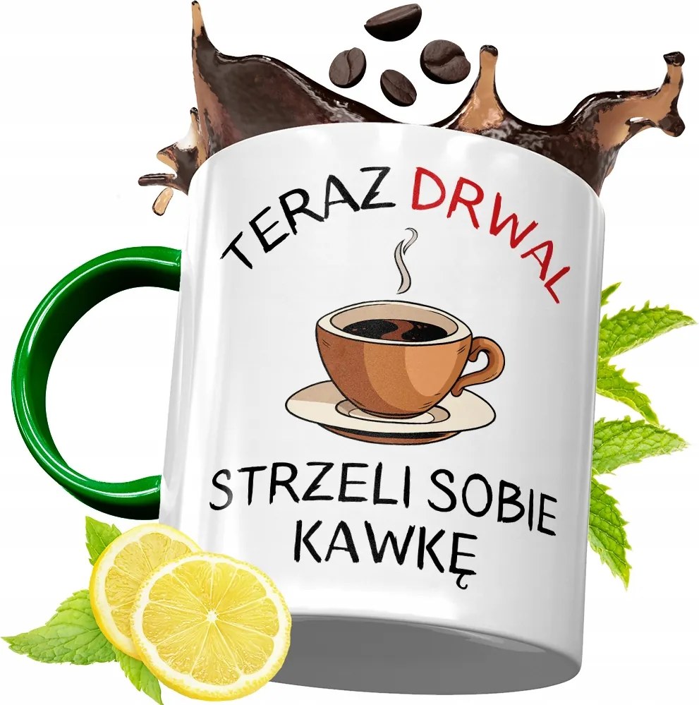 Zöld Bögre Favágónak Születésnapi Ajándék fényképes nyomtatással