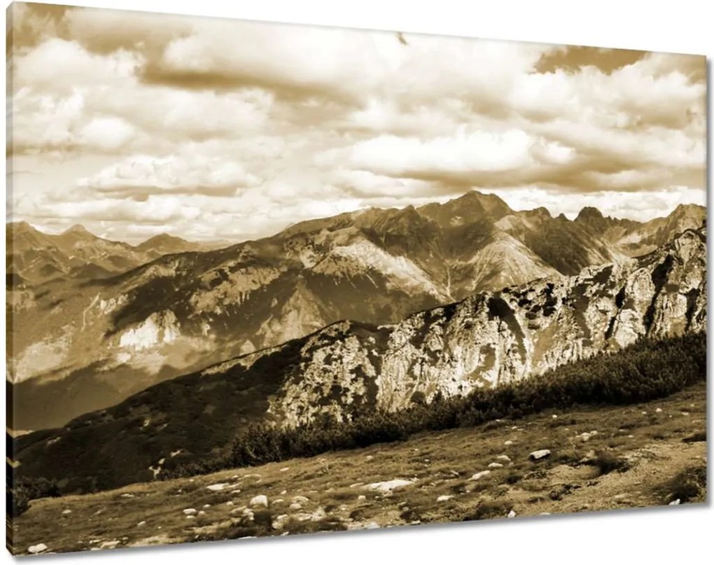 Képek 100x70 Tátra Lengyel hegyek Kilátás