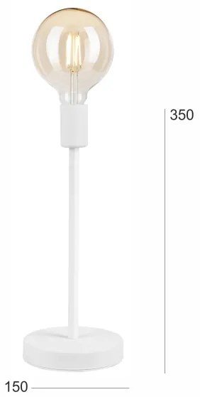 Asztali lámpa ASTRID 1xE27/60W/230V fehér