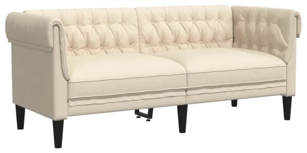 2 személyes vászon Chesterfield kanapé