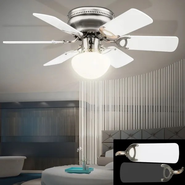 GLOBO 0307W - Mennyezeti ventilátor UGO 1xE27/60W/230V