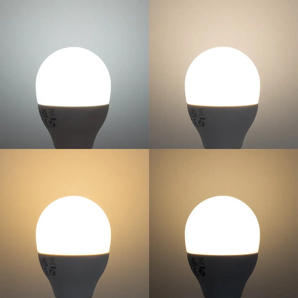5 darabos intelligens E14 dimmelhető LED izzókészlet G45 Opál 4,9W 470 lm 2700-6500K