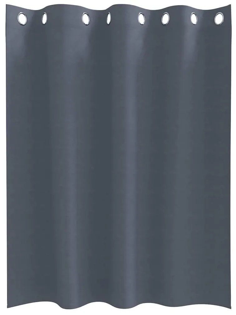 Függönyök függönyökkel 2 pcs Antracit 140x140cm Poliészter