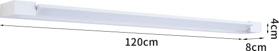 BRILAGI - LED kültéri fali lámpatest AQUA LINE LED/36W/230V 120 cm IP44 fehér