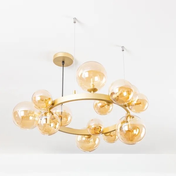 Brilagi - LED Csillár zsinóron MILLA 15xG9/3W/230V arany