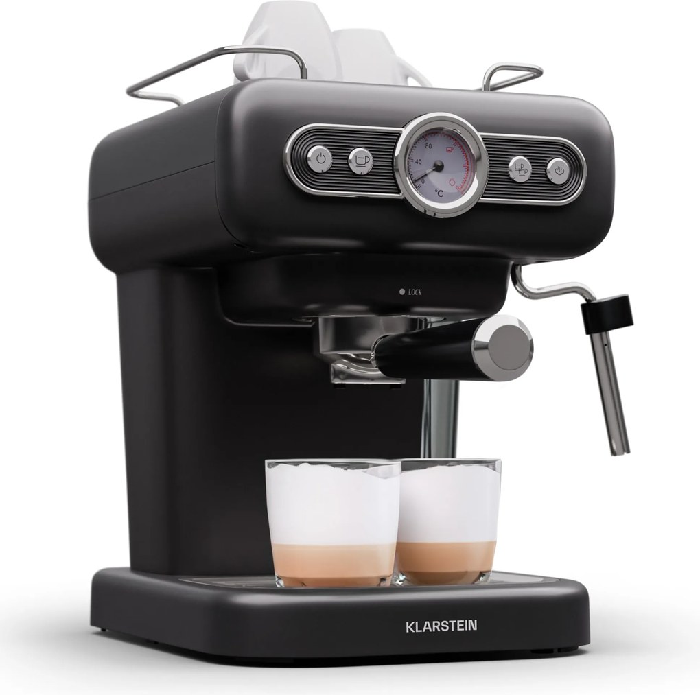 Klarstein Espressionata Evo eszpresszó gép 950W 19 Bar 1,2L 2 csésze