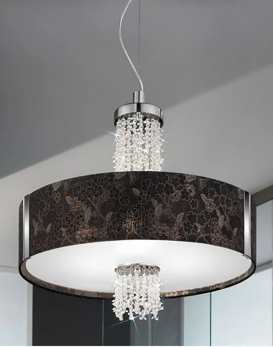 KOLARZ 0345.36.5.S1.BK EMOZIONE fekete függőlámpa – prémium design világítás modern enteriőrök központi elemének