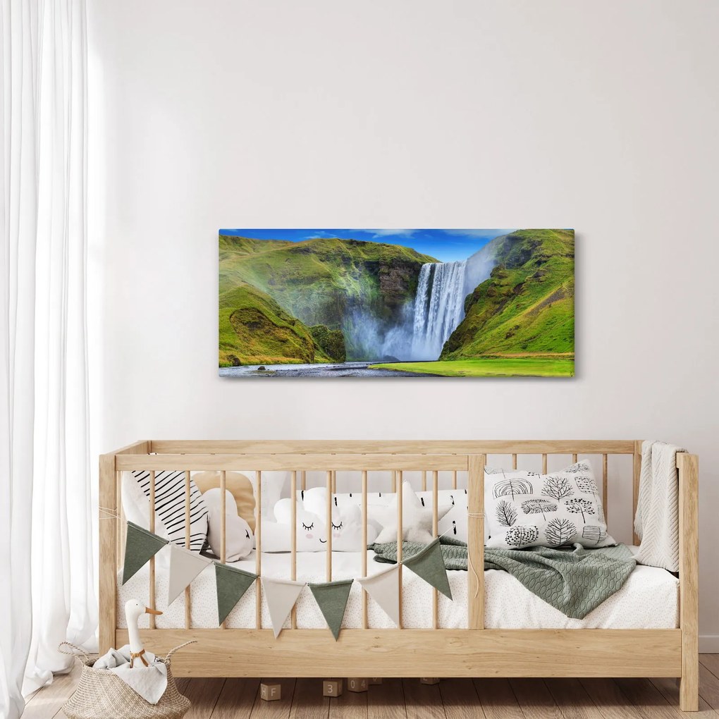 Kép - Seljalandsfoss vízesés (120x50 cm)