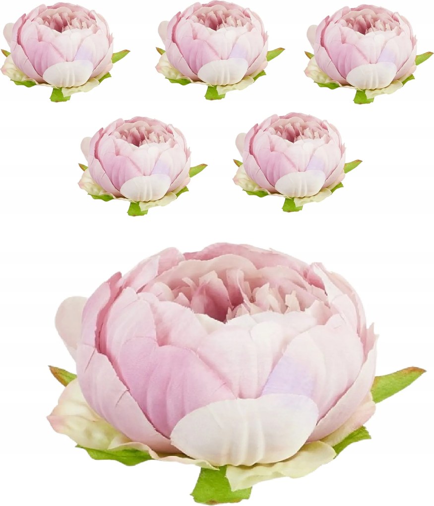 6x Bazsarózsa Termék Virágfej Peónia Virág Művirág