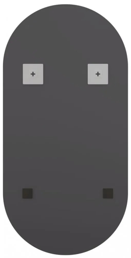 ovális üvegtükör LED-lámpákkal 40 x 20 cm