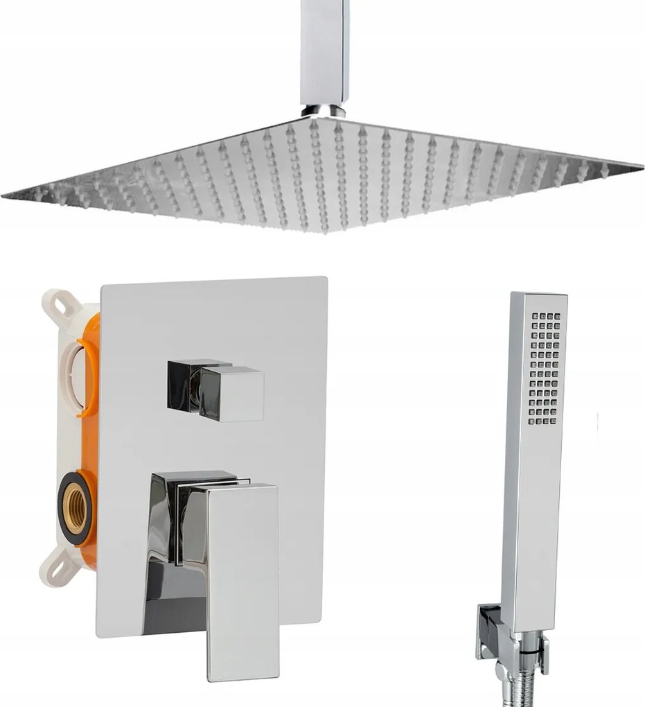 Mennyezeti Falsík Alatti Zuhanyszett Esőztetővel 25 CM Kar 35 CM