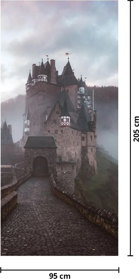 Fotótapéta ajtóra - Eltz kastély (95x205cm)