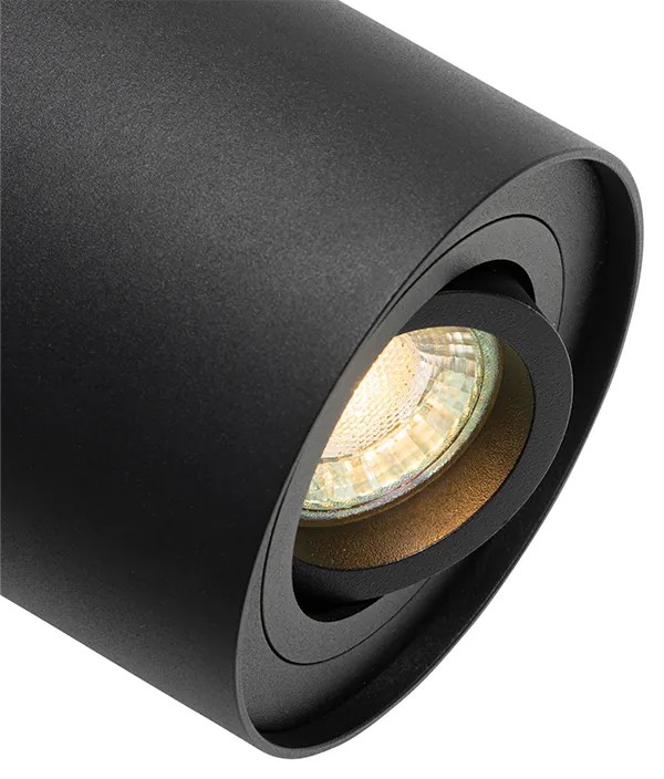 Okos mennyezeti spotlámpa fekete állítható, WiFi-vel GU10 - Rondoo up