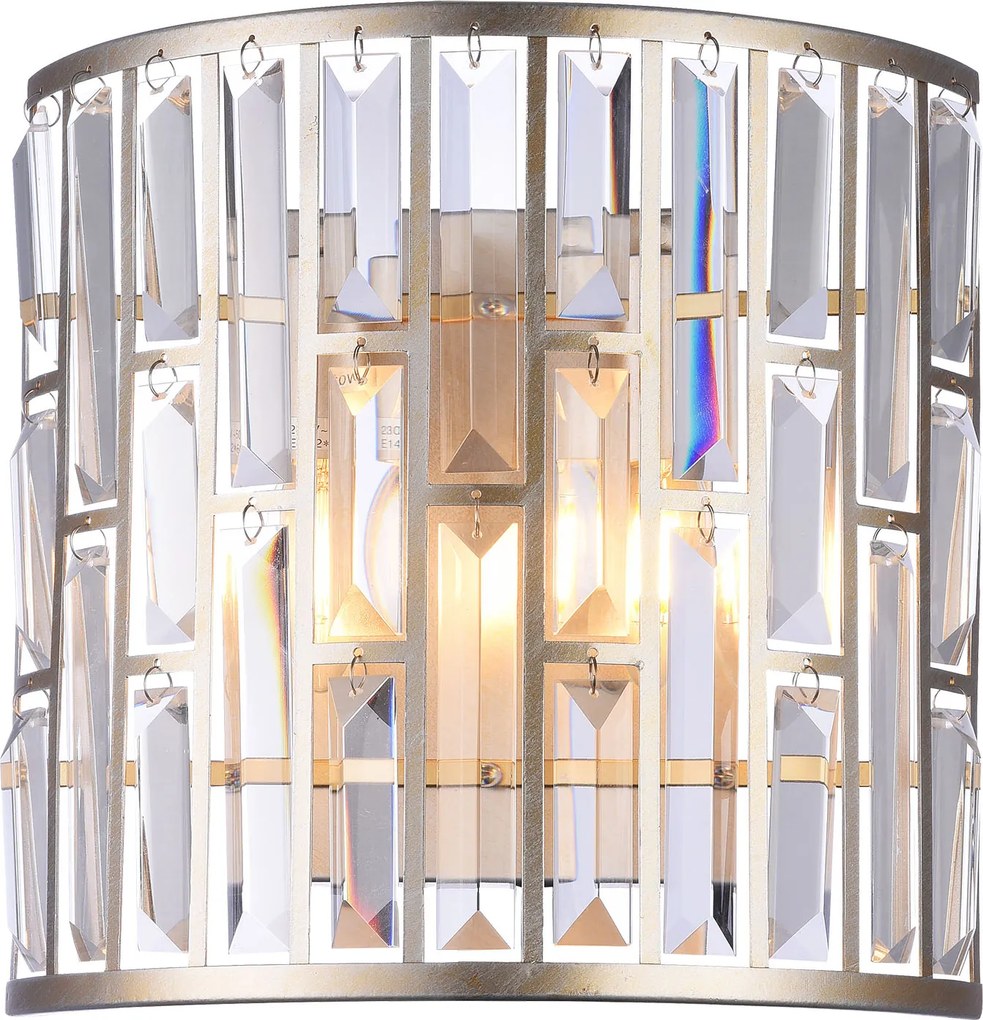 Cosmolight glamour kristály fali lámpa kiev átlátszó pezsgő cosw02103cp