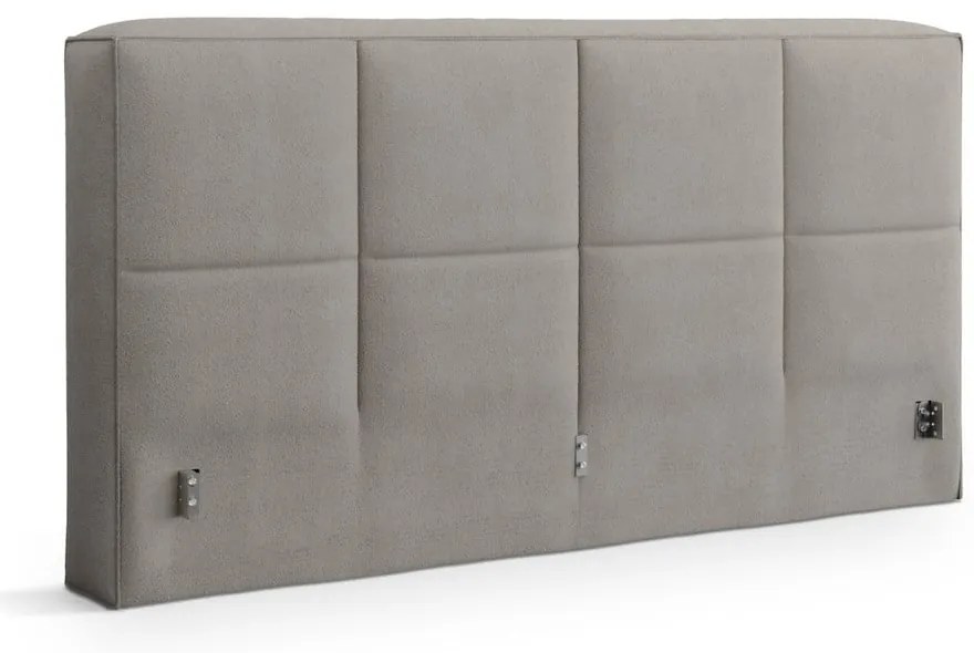 Világosszürke kárpitozott ágytámla 189x100 cm Darren – Micadoni