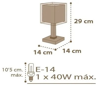 Dalber D-63391 - Gyerek lámpa GOOD NIGHT 1xE14/40W/230V