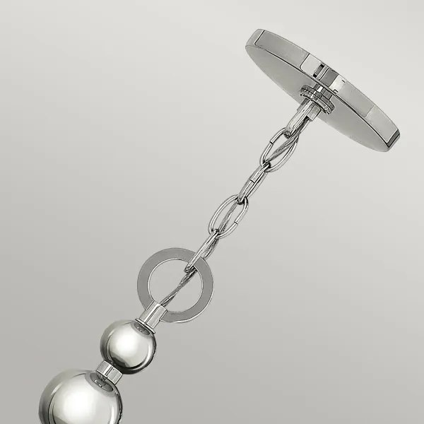 Hinkley HK-ZELDA-P-B-PN - ZELDA láncos csillár 3xE27/60W/230V fényes króm