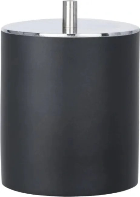 Fürdőszobai tároló doboz kozmetikai fedéllel Wenko Ida Fekete Króm