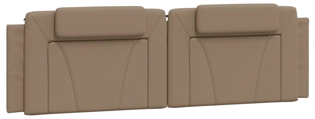 cappuccino színű műbőr fejtámla párna Viana 180 cm
