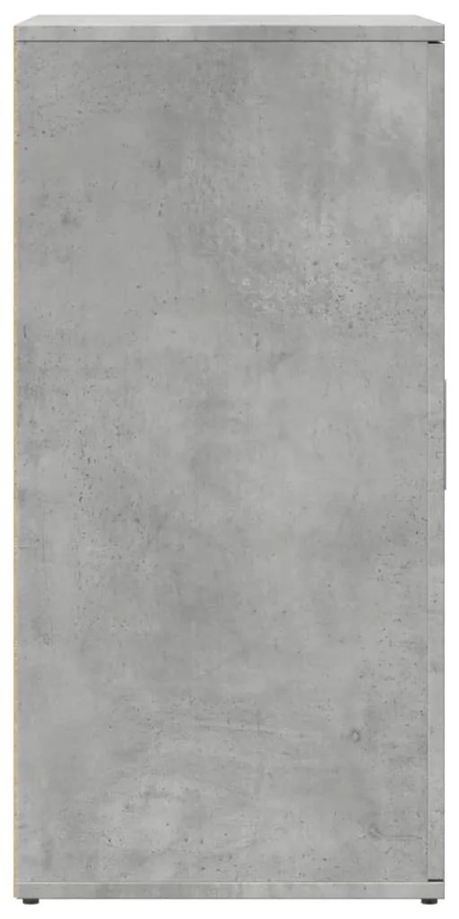 betonszürke szerelt fa tálalószekrény 59 x 39 x 80 cm