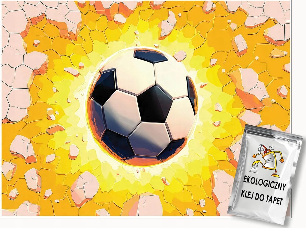 Fotótapéta Gyerekeknek Fiú Labda 3D Tapéta Gyerekszoba 350x250