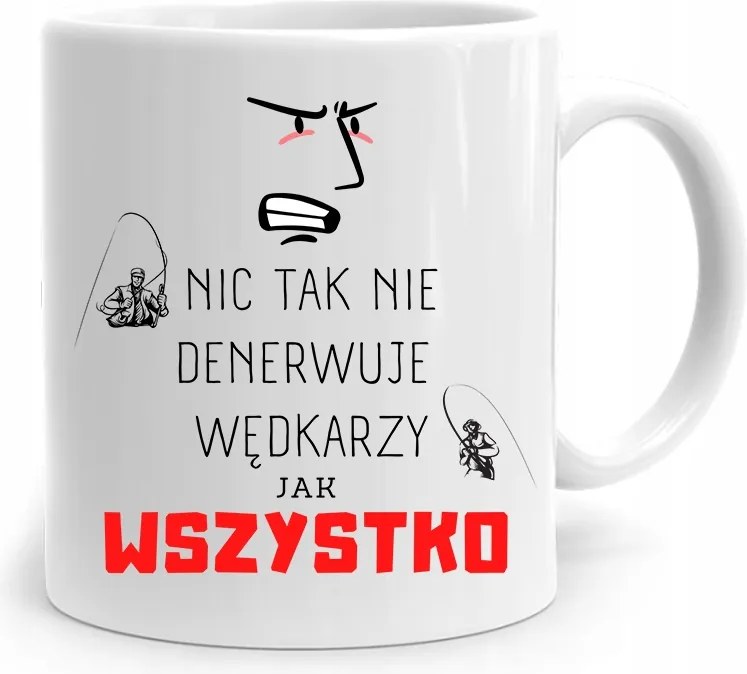 Horgász Ajándék Bögre Minden Idegesítő, fényképes nyomattal