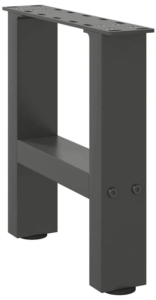 2 db antracitszürke acél dohányzóasztal láb 40x(30-31) cm