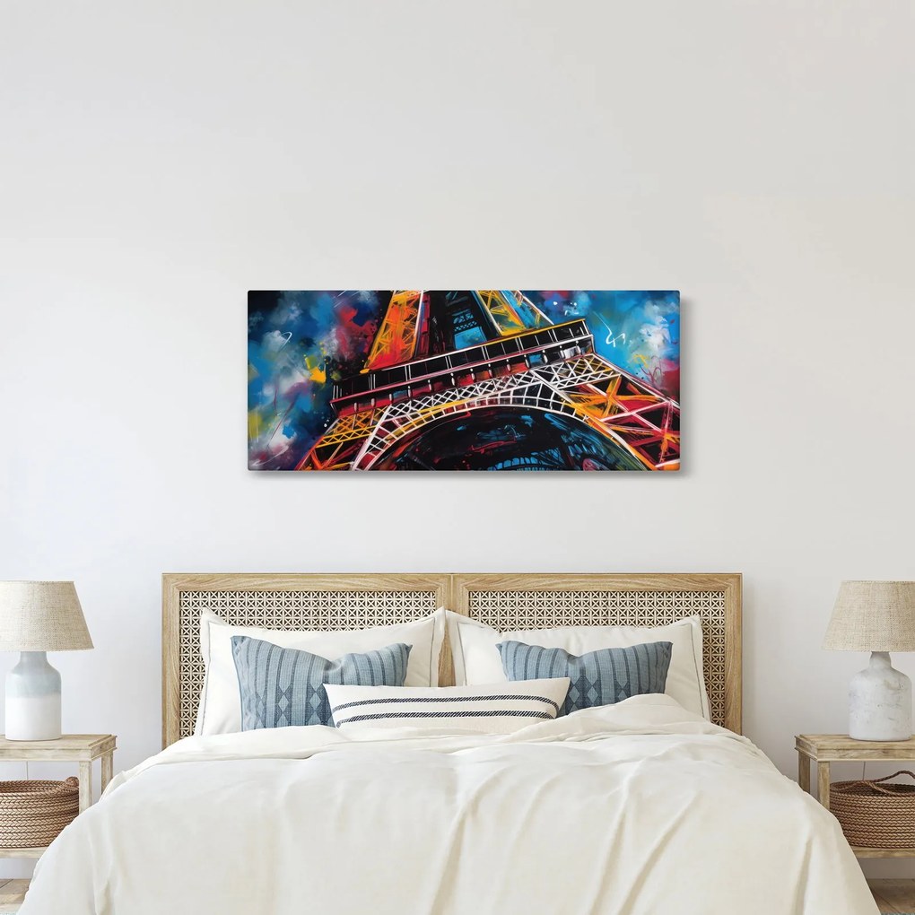 Kép - Az Eiffel-torony festménye II. (120x50 cm)