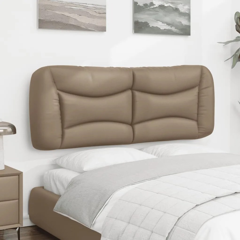 cappuccino színű műbőr fejtámla párna Hvar 140 cm