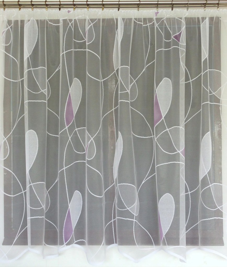 Mg Függöny 549 fehér hanga 250X160 kész M szalaggal