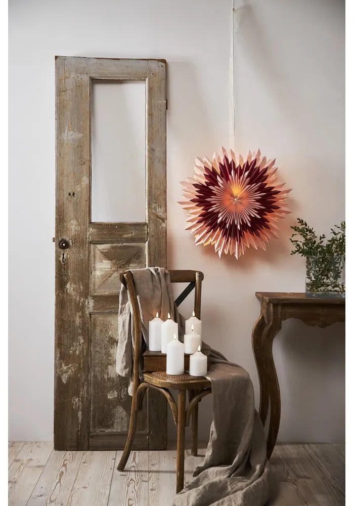 Ice rózsaszín karácsonyi dekoráció, ø 60 cm - Star Trading