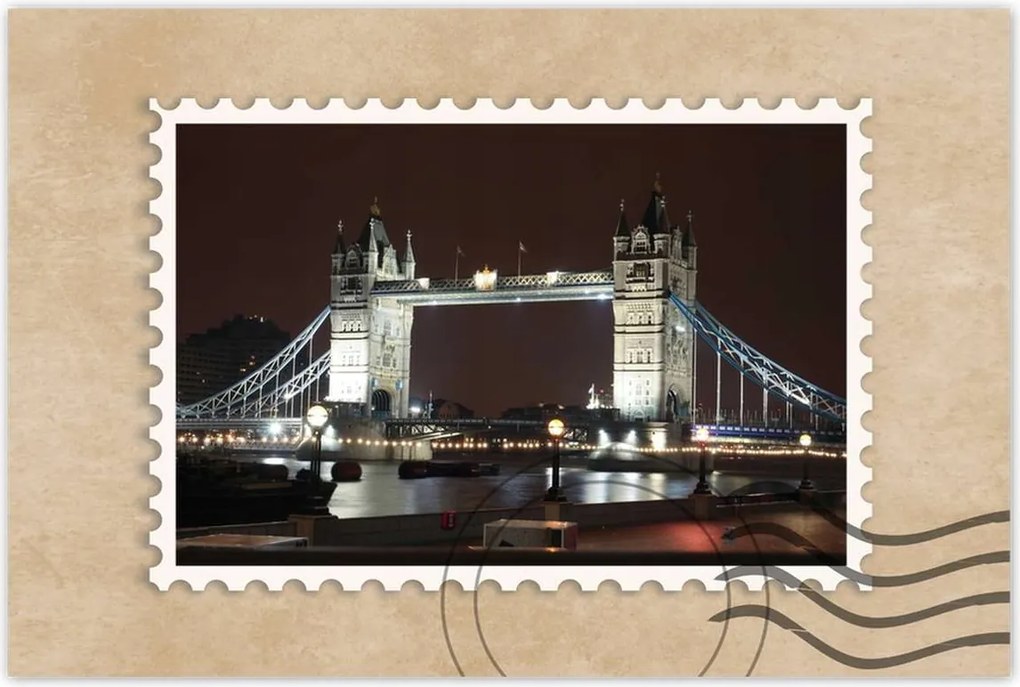 Poszterek 90x60 Tower Bridge éjszaka