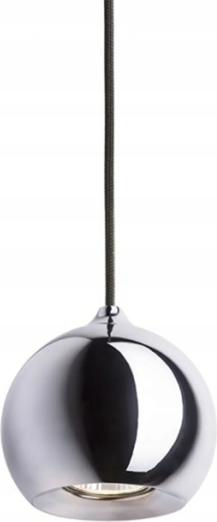 Rendl Desty I függeszték fekete króm, GU10, 230V, 50W, 90 mm