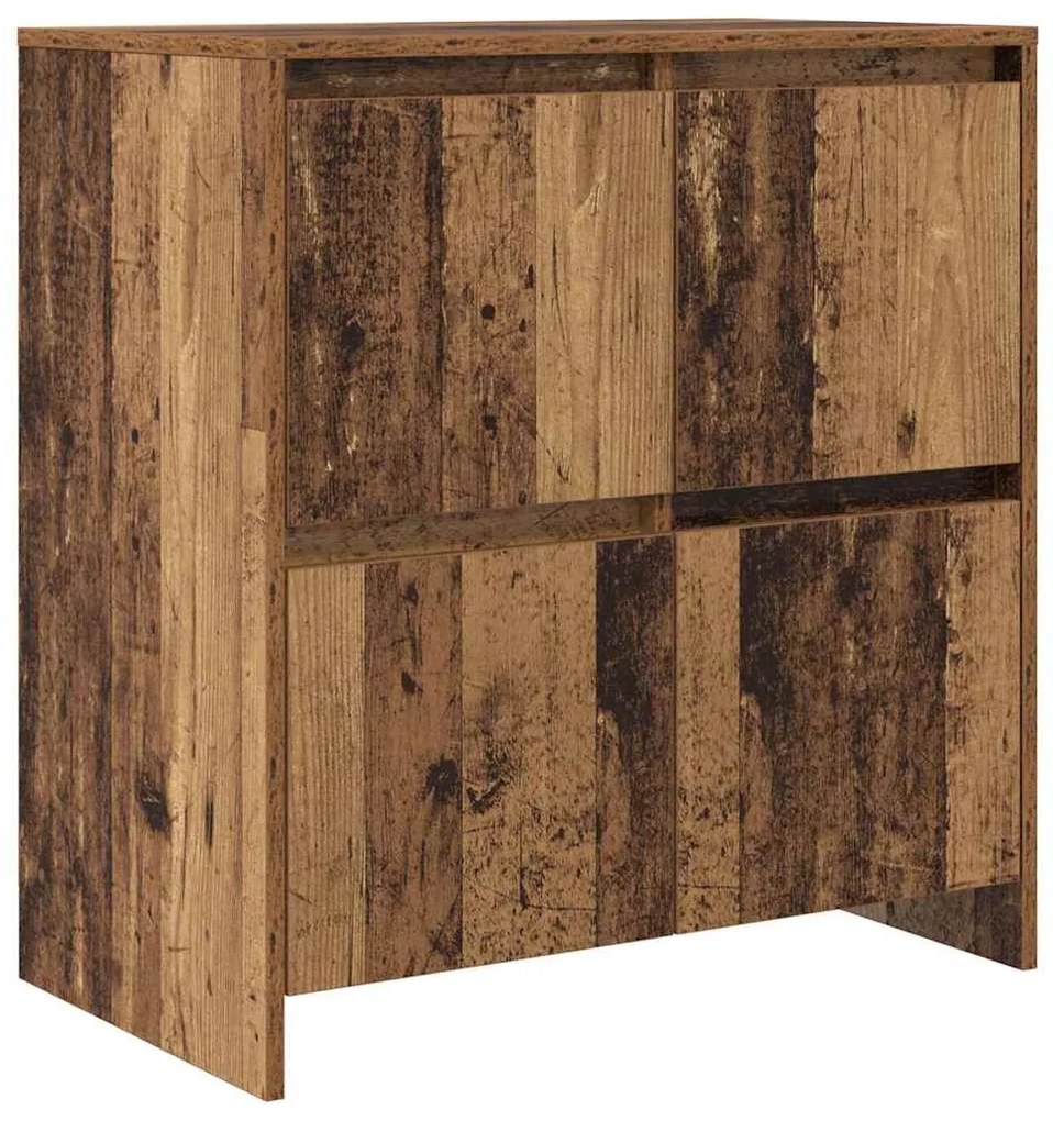 Oldalszekrények 2 pcs Régi fa 70 x 41 x 75 cm Faanyag