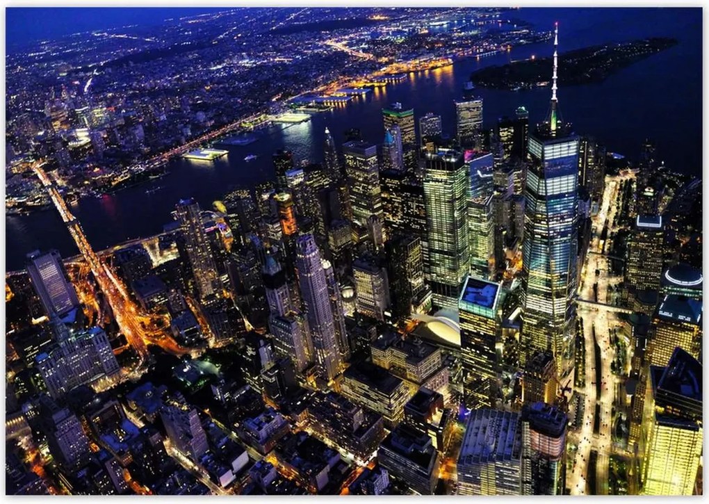 Poszterek 100x70 New York felülnézet