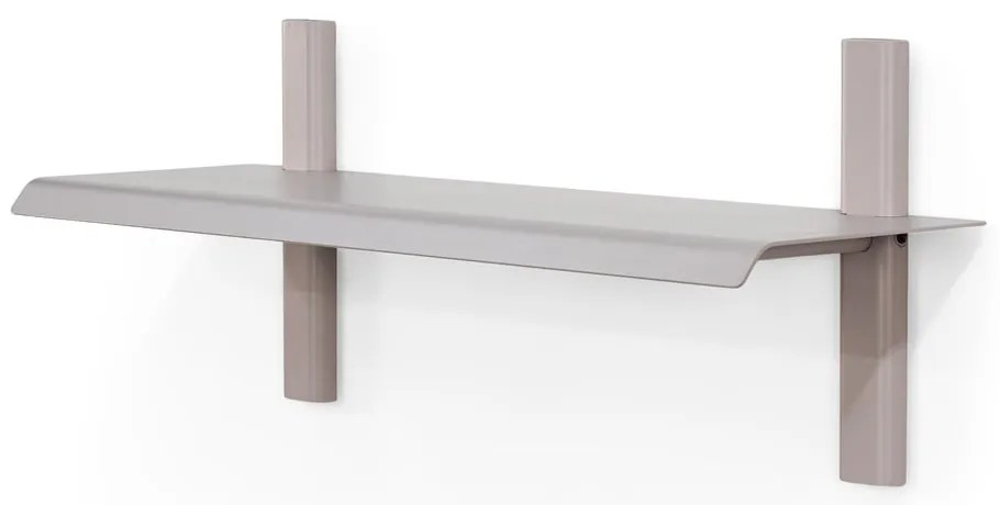 Szürkésbarna fém fali polc 60 cm Hola – Spinder Design