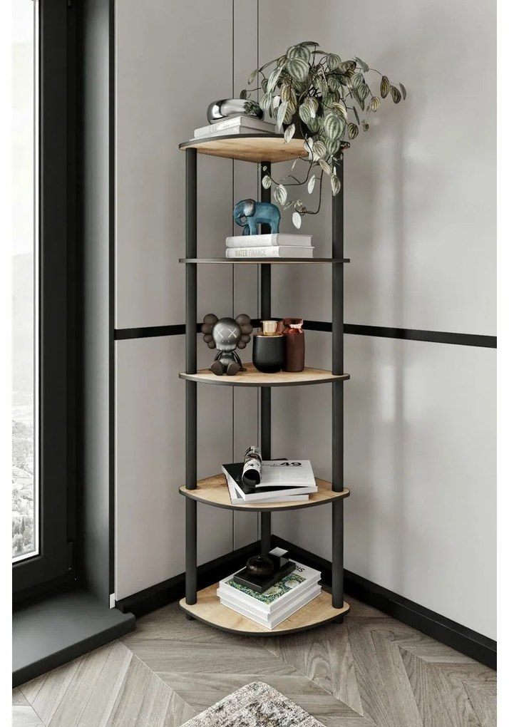 Corner Oak polc, 5 polca
