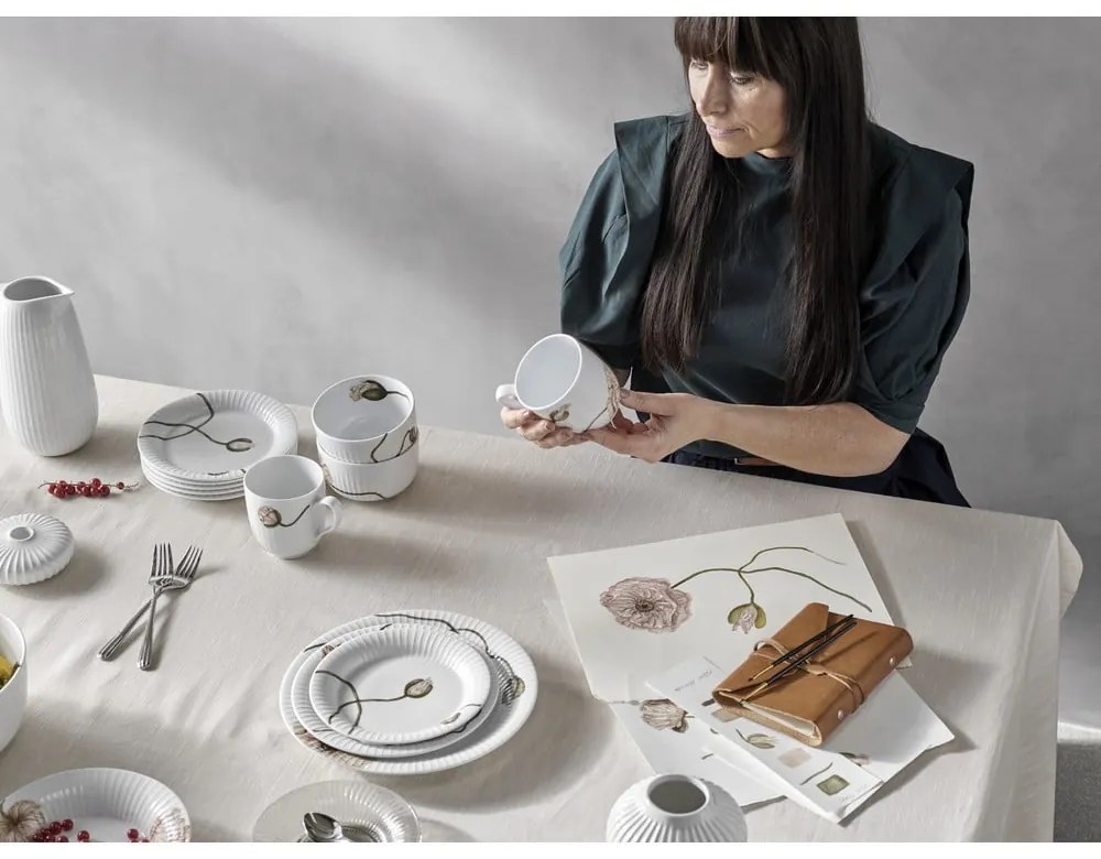 Hammershøi Poppy fehér porcelánbögre, 330 ml - Kähler Design