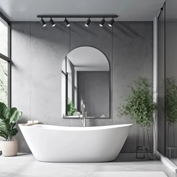 Fürdőszobai spotlámpa TURYN 6xGU10/10W/230V IP44 fekete