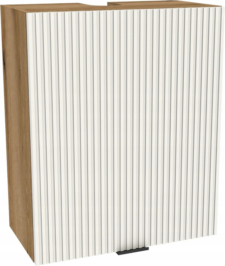 Konyhaszekrény felső páraelszívó 60/72 Vigo tölgy Evoke front Ryfla fehér matt