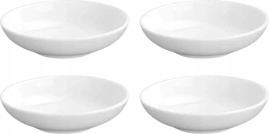 Fehér porcelán szósztartó 10,3 cm Wilmax England 4 db-os szett