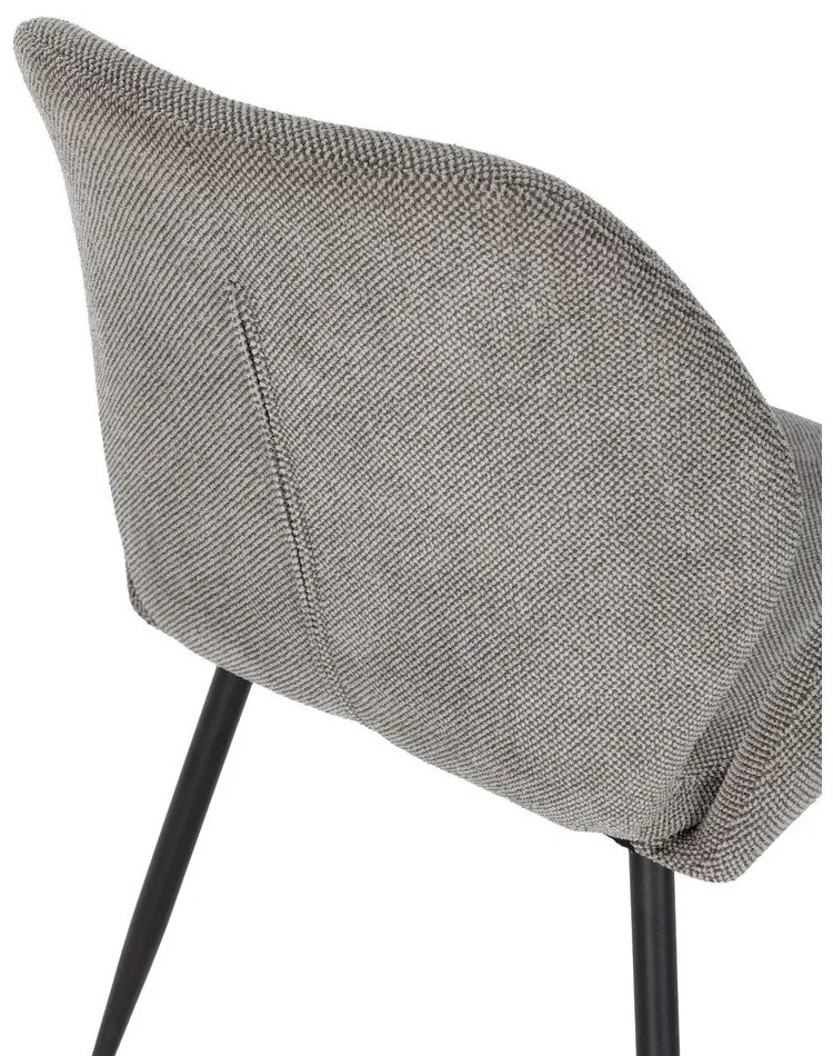 Szürke kárpitozott étkezőfotel szett 2 db-os Ansu – Marckeric