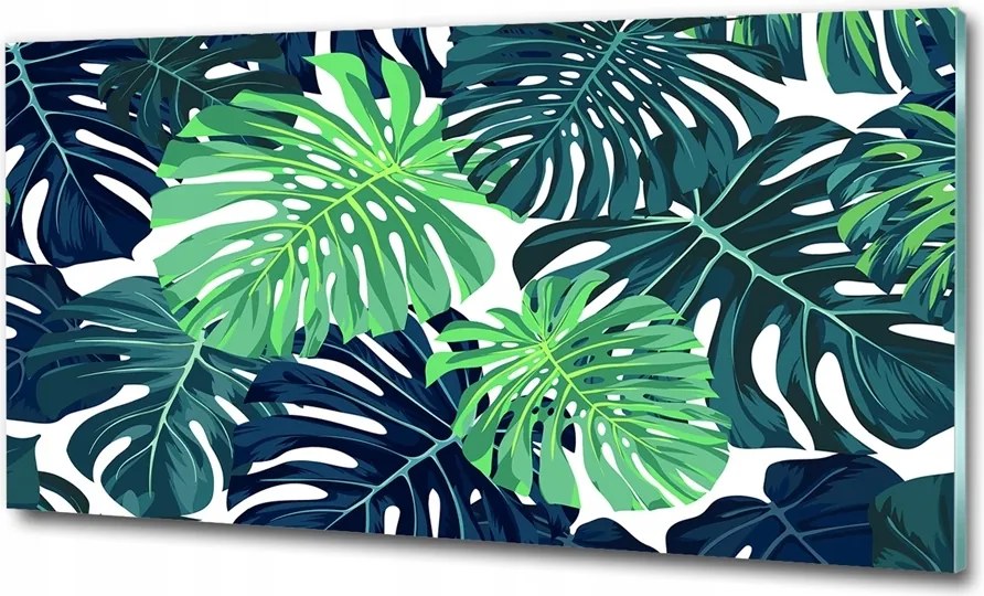 Fotó üvegkép Trópusi virágok 100x70