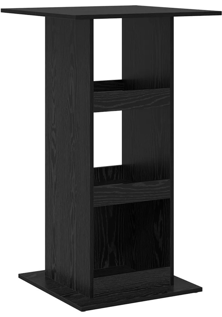 Bárasztal tárolóval Fekete tölgy 60x60x102 cm MDF