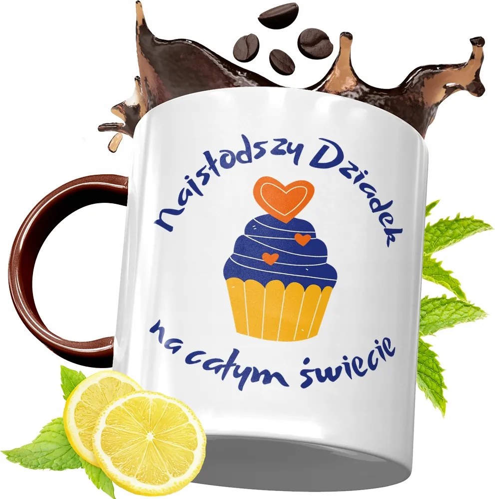 Bordó Bögre Nagypapának Születésnapra Ajándék fényképes nyomattal