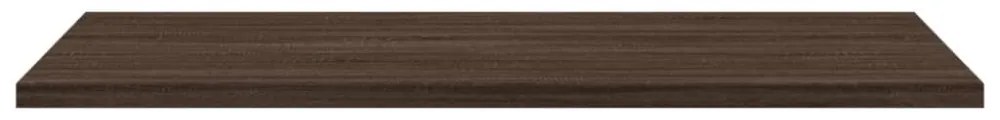 4 db barna tölgy színű szerelt fa fali polc 60 x 40 x 1,5 cm