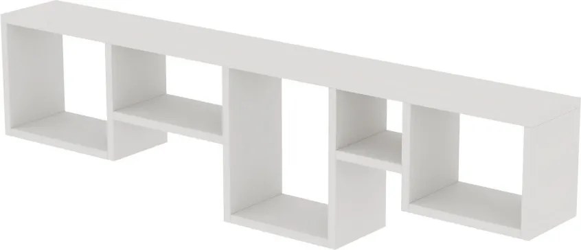 Amanos fali polc, fehér, 120 cm